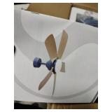 42 In. 5 ABS Blade Modern Dark Blue Ceiling fan with Light Six Speed -Retail- $146.00