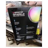 Monster Sparkle Bluetooth Speaker 120W Peak with Microphone, Portable Speaker and Heavy Bass, Full-Screen Colorful Lights, 24H Playtime, AUX, USB Playback, Waterproof Loud Speaker for Outdoor -Retail-