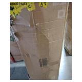 Costway 8 FT Pre-Lit Christmas Tree 3-Minute Quick Shape Flocked Decor with 600 LED Lights