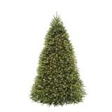 Dunhill Fir Hinged Pre-Lit Christmas Tree - Clear