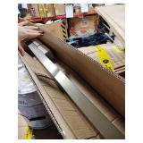 LIUCHONGYANG99 2PCS Glass Railing Post 42\"x2\"x2\" Stainless Steel Satin Finish, for Stairs and Deck handrailsï¼can be Installed on Wood or Concrete Floor. (50MM*50MM, End Post)