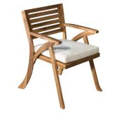 Christopher Knight Home Hermosa Outdoor Acacia Wood Arm Chair, Teak Finish