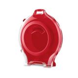 Sterilite Clear Lid Nesting Storage Christmas Holiday Wreath Box  Red