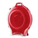 Sterilite Clear Lid Nesting Storage Christmas Holiday Wreath Box  Red