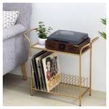 Audio Record Player Media Shelves