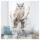 Wise and Watchful Majestic Owl V Canvas Print