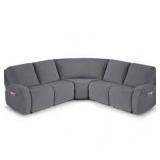 Harriet 5-Pieces Recliner Corner Sectional Sofa Slipcovers - Oversize