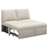 Belffin Armless Double Seat Modular Pullout Sofa Bed Module