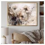 Delicate Warm Floral Impressions - Floral Wall Art
