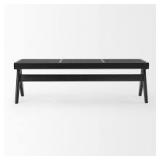 Farmhouse Bench Entryway Bench with Footrest