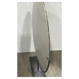 Modern Geometric Pattern Glass Display Disc with metal stand 29x24