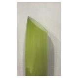 Tall Modern Lime Green Glass Floor Vase 27.5 inches tall