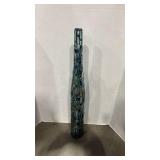 Tall Mosaic Glass Floor Vase 31 inches tall