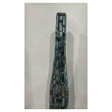 Tall Mosaic Glass Floor Vase 31 inches tall