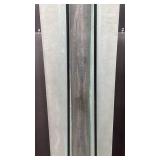 Modern Frosted Glass floor vase with metal stand 40 inches tall