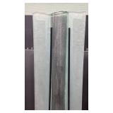 Modern Frosted Glass floor vase with metal stand 40 inches tall