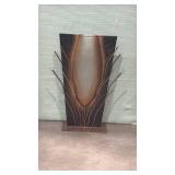 Modern Artisan twig floor vase with metal stand 21 inches tall