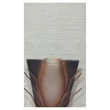 Modern Artisan twig floor vase with metal stand 21 inches tall