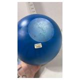 Mdina blue glass globe vase made in Malta approx 6 inches tall