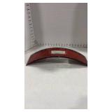 Copper arched glass dish 3x16.5