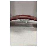 Copper arched glass dish 3x16.5