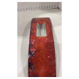 Copper arched glass dish 3x16.5