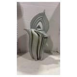 Signed unique ceramic pitcher 20 inches tall