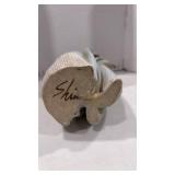 Signed unique ceramic pitcher 20 inches tall