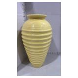 Haeger ceramic yellow vase 15 inches tall