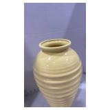 Haeger ceramic yellow vase 15 inches tall