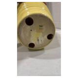 Haeger ceramic yellow vase 15 inches tall