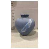 Signed potter vase 11 inches tall