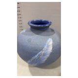 Signed potter vase 11 inches tall