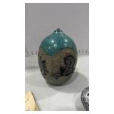 Handcrafted Raku Pottery Art Vessel and more