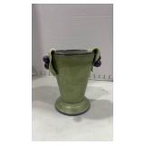 Ceramic signed vase 7 inches tall