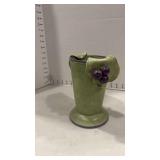 Ceramic signed vase 7 inches tall