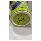 Hand painted signed vase 10 inches tall