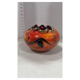Hand-Painted Mexican Folk Art Bowl