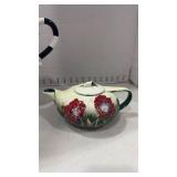 Benaya and spiral hand painted ceramic tea pots