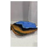 Handcrafted Art Pottery Decorative Plates can be hung