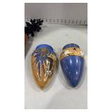 Ceramic wall pocket vases