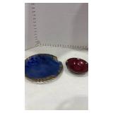 Swan Valley and other Copper Enamel Decorative Plates Set