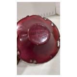 Swan Valley and other Copper Enamel Decorative Plates Set