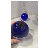 Art glass ornaments one is signed