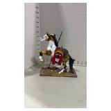 The Trail of Painted Ponies War Cry figurine 8x7