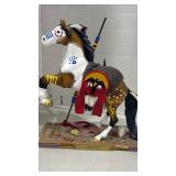 The Trail of Painted Ponies War Cry figurine 8x7