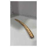 Polished animal tusk