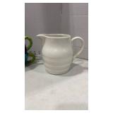 Burleigh pitcher, and stackable teapot with cups