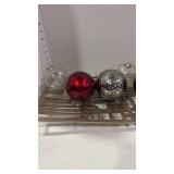 Decorative balls and fish floats with stand