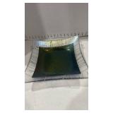 Signed glass plate
